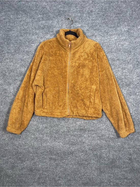 Aritzia Jackets & Blazers - Sunday Best Aritzia Womens Medium Camel Brown Teddy Full Zip Fuzzy Fleece Jacket